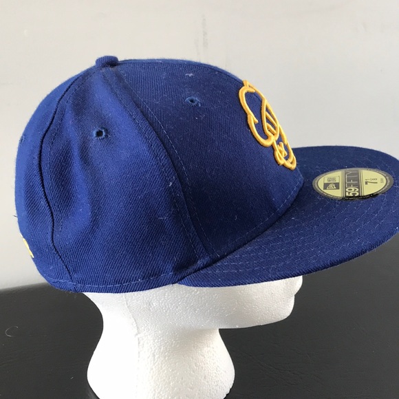 Blue and yellow hat size 7-1/8 - Picture 4 of 8